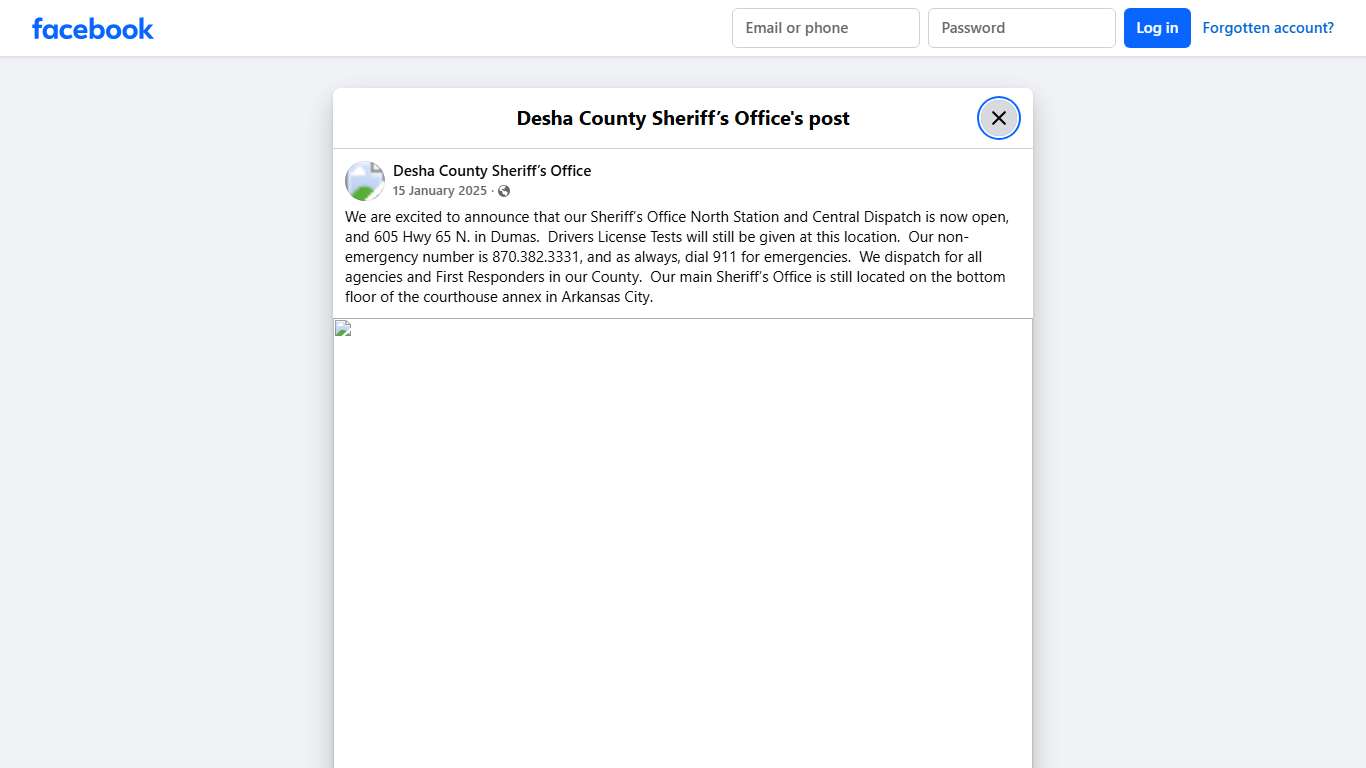 We are excited to announce... - Desha County Sheriff’s Office Facebook
